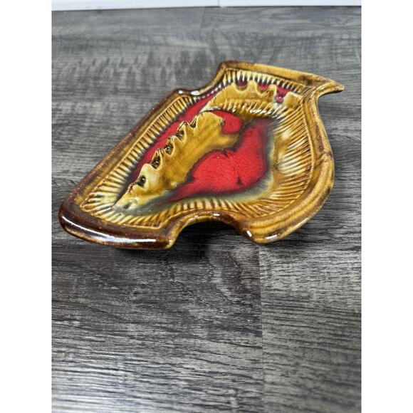 Deforest California Pottery MCM Ashtrays Atomic Drip Glaze Ceramic - Picture 8 of 16